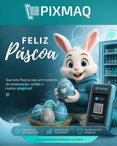 Feliz Páscoa - Pixmaq 2026