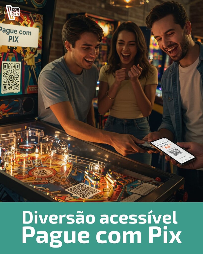 Diversão Acessível com Pix: Agora é Possível Jogar Pinball com Pagamento Digital