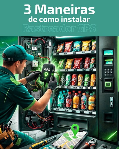 3 maneiras de como instalar rastreador GPS em vending machine