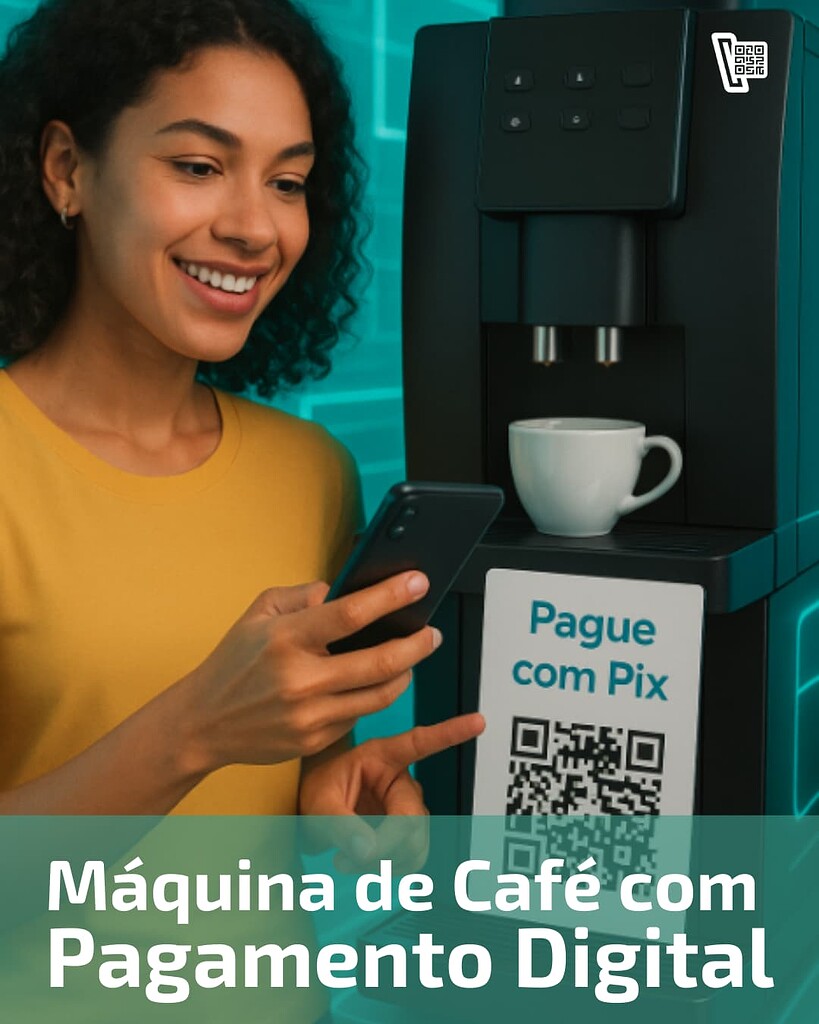 Venda Mais com Pagamento Digital na Sua Máquina de Café!