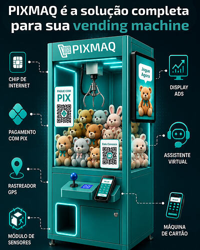 Pixmaq é a solução completa para sua vending machine