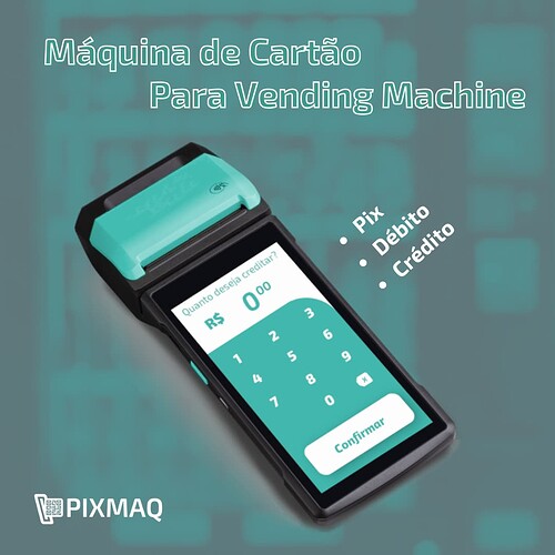 Máquina de cartão para vending machine