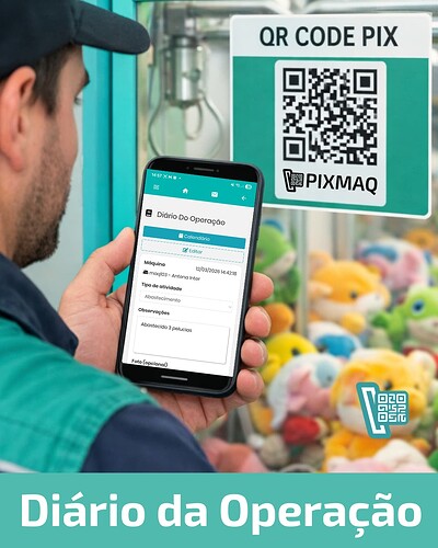 Diário da Operação de Vending Machine direto no sistema