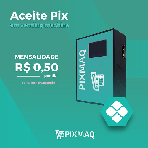 Controlador Pix para vending machine