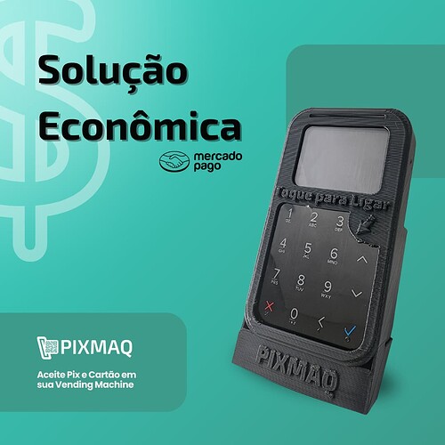 Solução Econômica para aceitar pagamentos por pix e cartão em vending machine