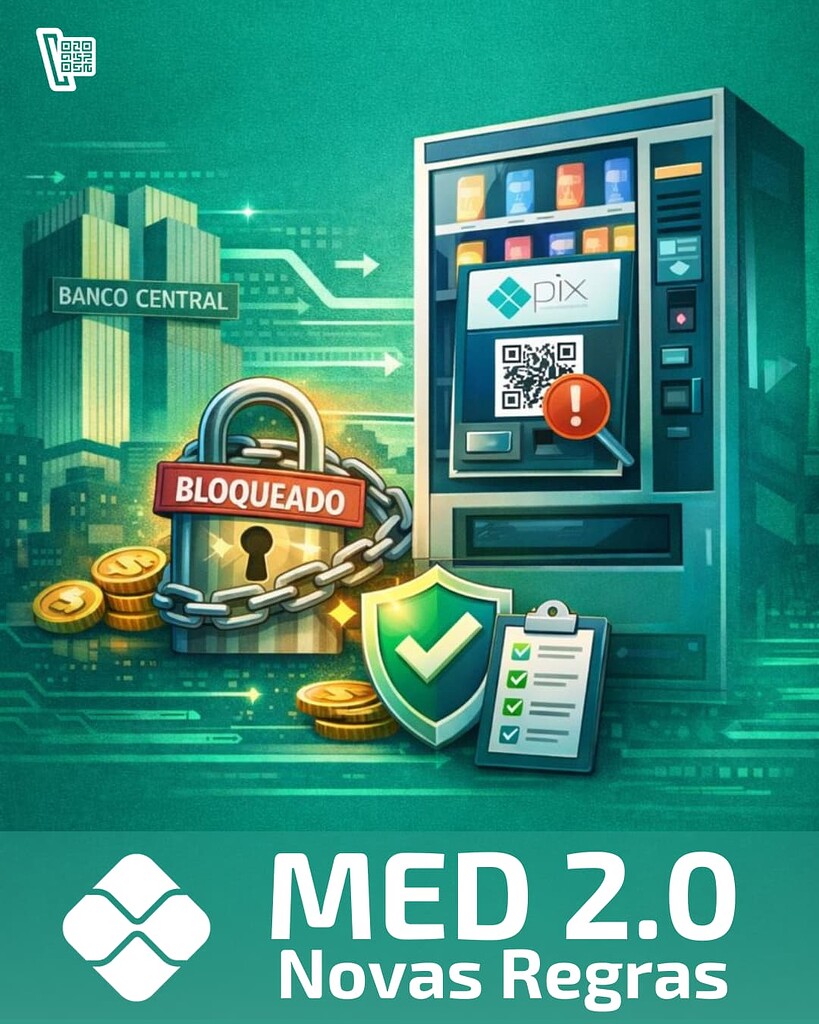 MED 2.0 em vigor desde fevereiro/2026: o que muda no Pix e como isso impacta vending machines