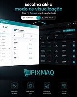 Escolha até o modo de visualização — aqui na Pixmaq, você escolhe tudo