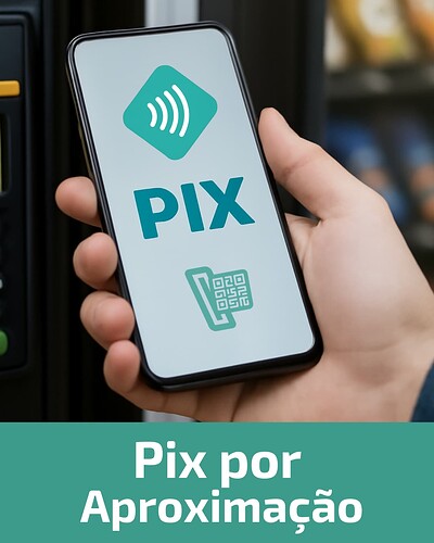 Pix por aproximação para vending machine