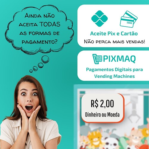 Ainda não aceita todas as formas de pagamento