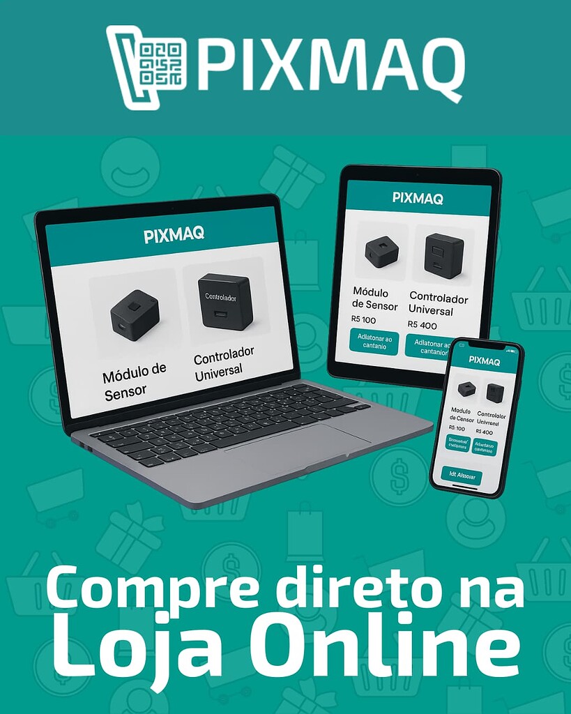 Pixmaq tem E-COMMERCE para novos clientes