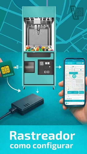 Rastreador por GPS para vending machine como configurar