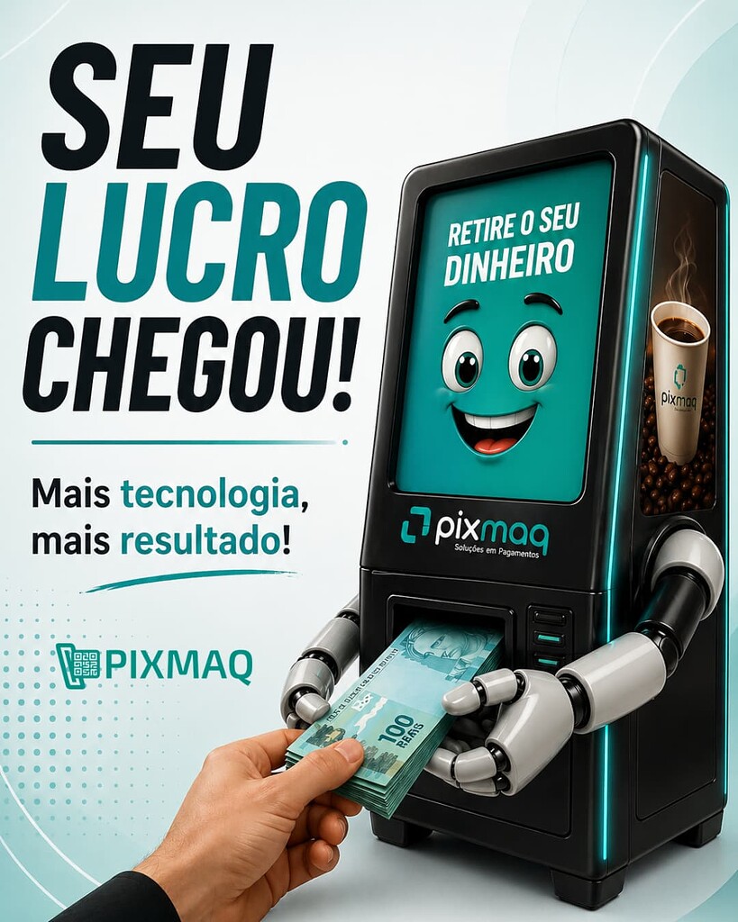 Seu lucro chegou! Mais tecnologia, mais resultado com a Pixmaq