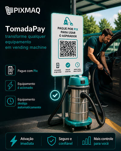 TomadaPay - Transforme qualquer equiapmento em vending machine