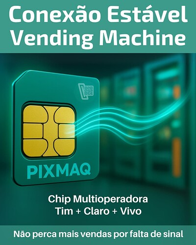 Não perca mais vendas por falta de sinal - Chip multioperadora Pixmaq