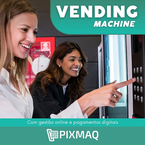 Vending machine com gestão online e pagamentos digitais