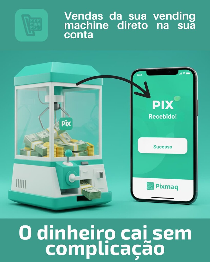O dinheiro cai sem complicação: repasse automático com a Pixmaq!