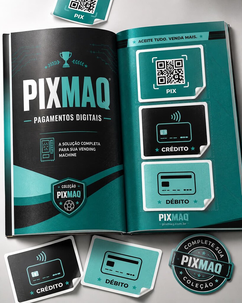 Complete sua coleção de pagamentos com a Pixmaq