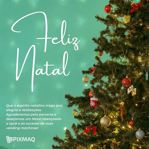 Cartão de Natal para cliente da Pixmaq