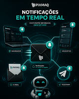 Notificações Pixmaq: receba apenas o que importa, onde você quiser