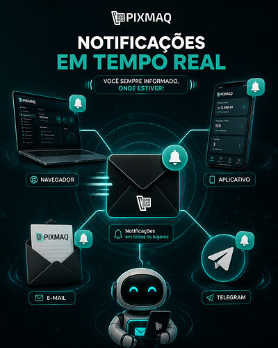 Notificações em tempo real