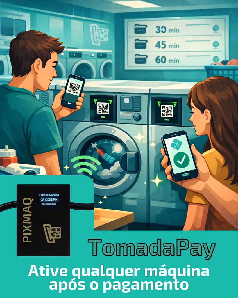 Ative qualquer máquina automaticamente após o pagamento