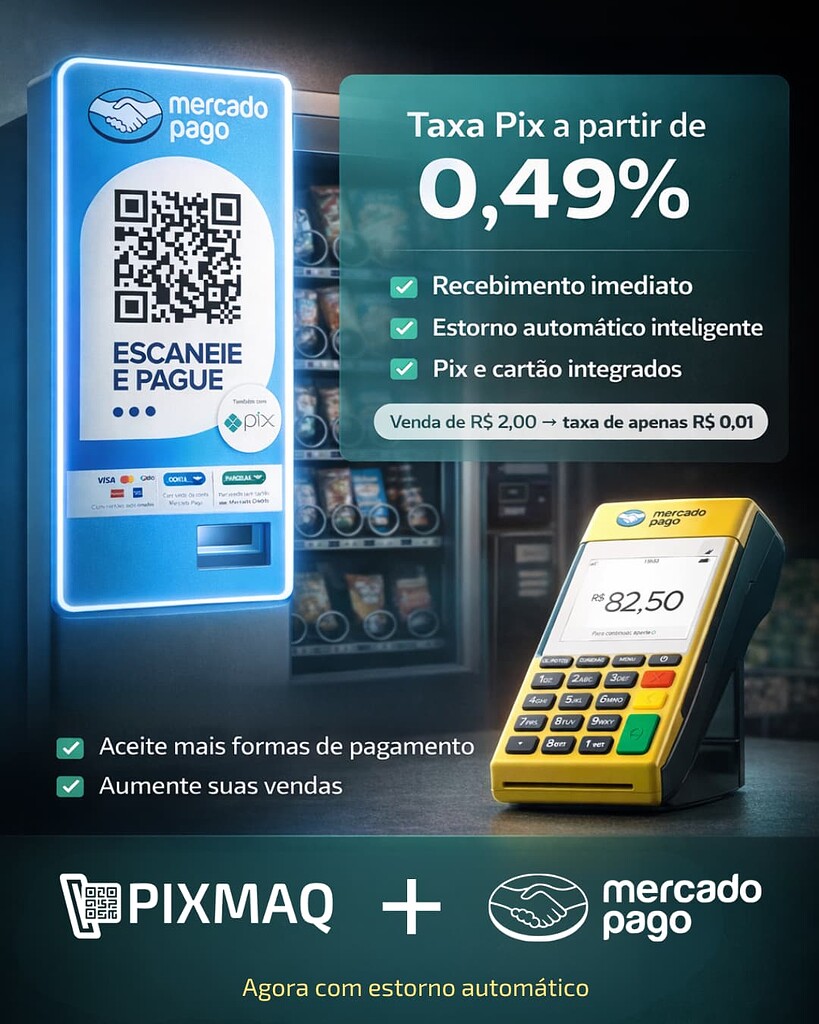 Agora com ESTORNO AUTOMÁTICO no Mercado Pago