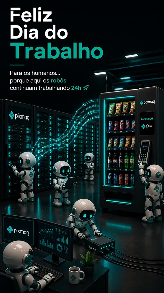 Feliz Dia do Trabalho — enquanto você descansa, a Pixmaq continua trabalhando por você