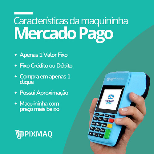 Conheça as características da maquininha do Mercado Pago