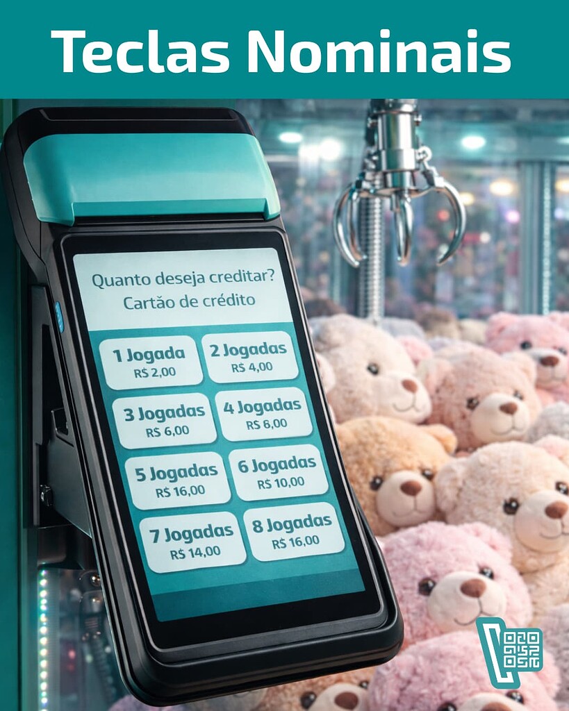 Novo teclado disponível nas máquininhas de cartão - Teclas Nominais
