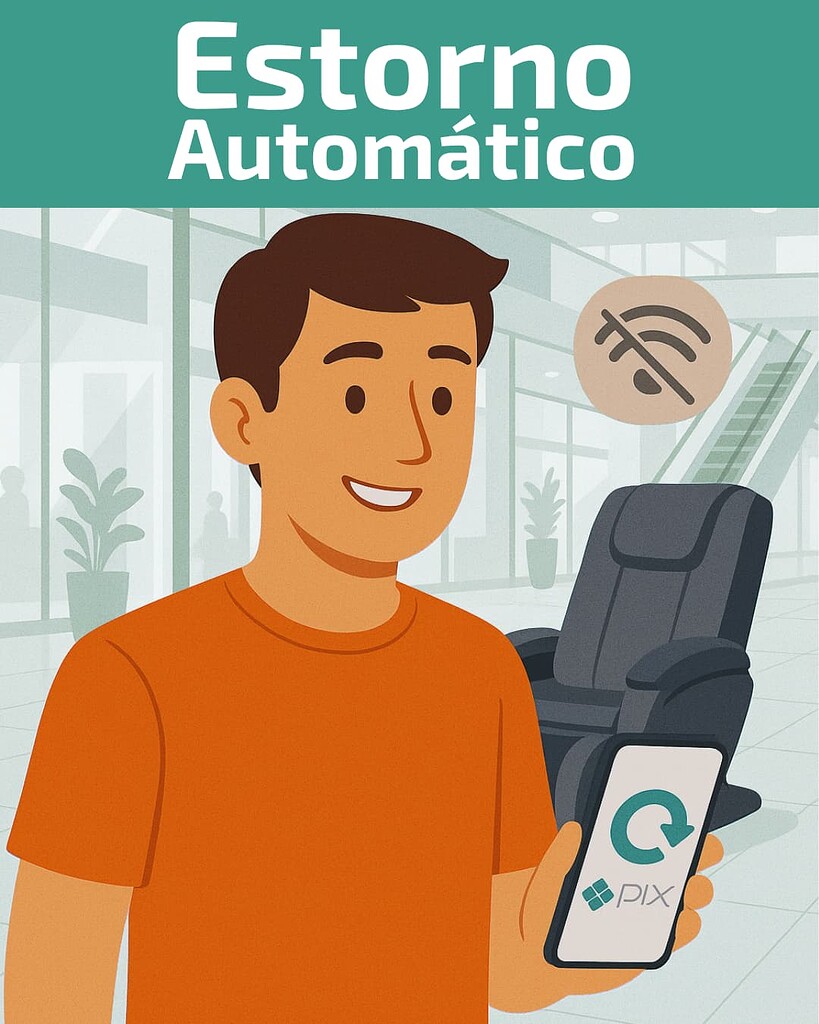 Pagou e não recebeu o crédito? O sistema tem estorno automático!
